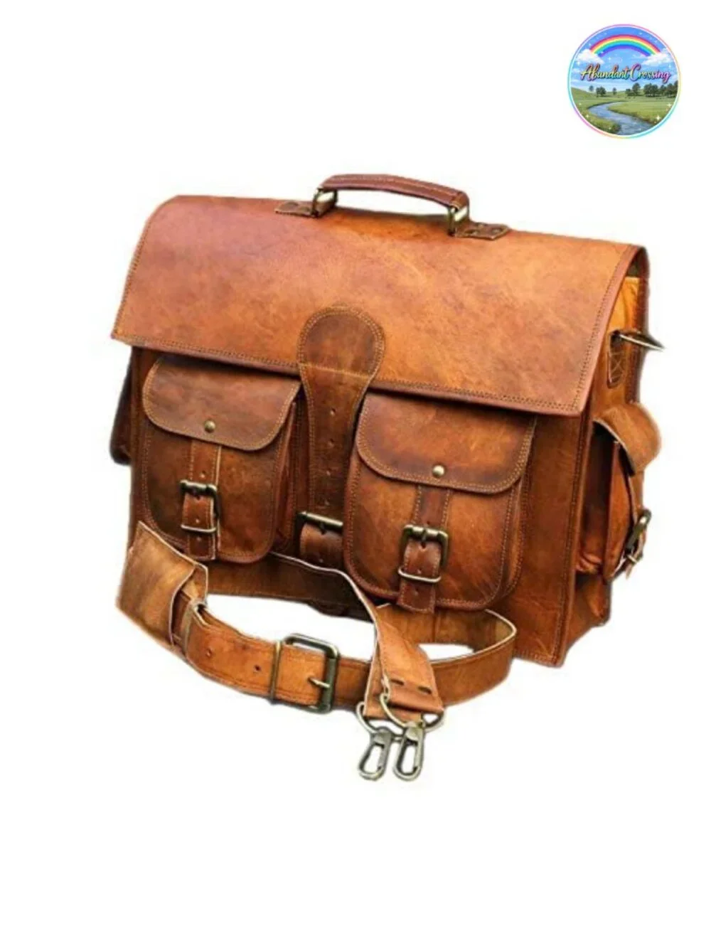 Genuine Leather Vintage Laptop Messenger Handmade Briefcase Bag Satchel